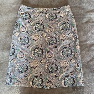 Ann Taylor paisley skirt